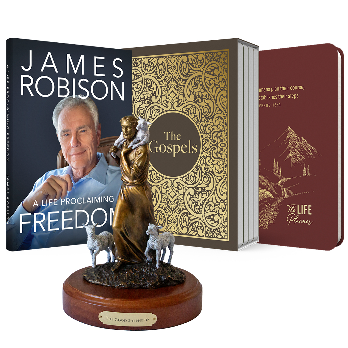 The Good Shepherd bronze / A Life Proclaiming Freedom Bundle